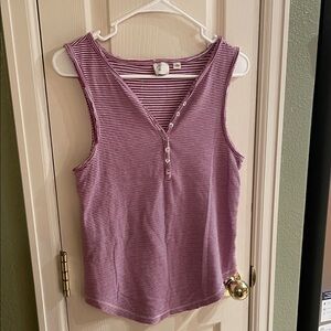 Striped Sleeveless Top